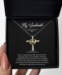 Load image into Gallery viewer, To My Girlfriend, Our Special Bond Spans The Years, Cross Dancing Necklace For Women, Anniversary Birthday Valentines Day Gifts From Boyfriend
