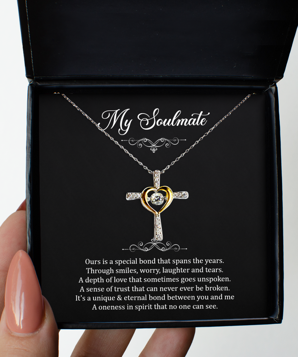 To My Girlfriend, Our Special Bond Spans The Years, Cross Dancing Necklace For Women, Anniversary Birthday Valentines Day Gifts From Boyfriend