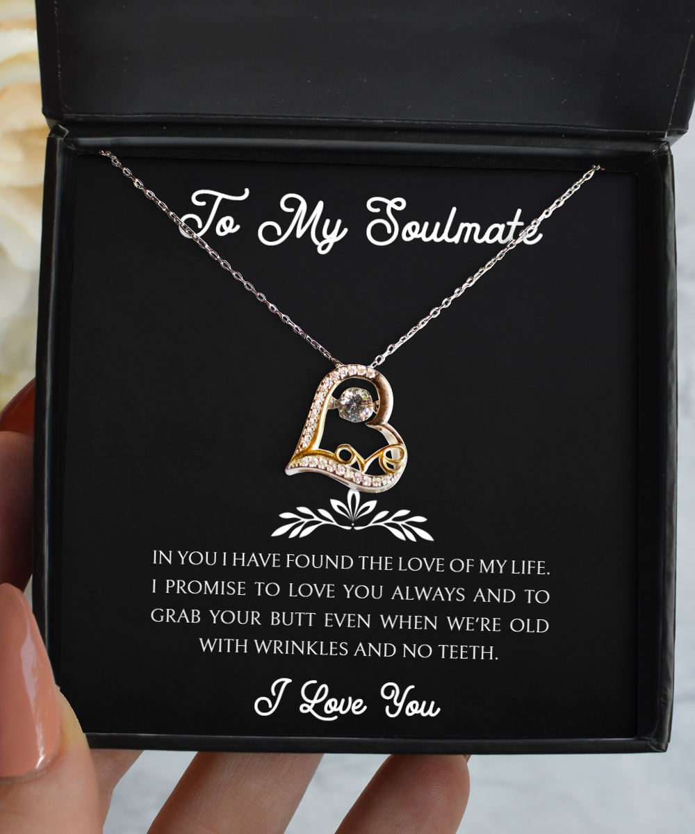To My Girlfriend, I Promise To Love You Always, Love Dancing Necklace For Women, Anniversary Birthday Valentines Day Gifts From Boyfriend