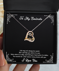 Load image into Gallery viewer, To My Girlfriend, Life May Not Always Be Sweet, Love Dancing Necklace For Women, Anniversary Birthday Valentines Day Gifts From Boyfriend
