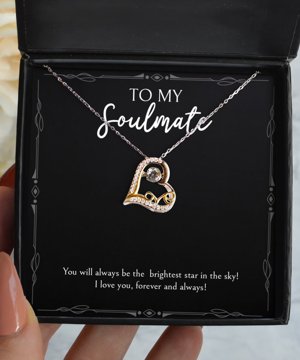 To My Wife, Forever And Always, Love Dancing Necklace For Women, Anniversary Birthday Valentines Day Gifts From Husband