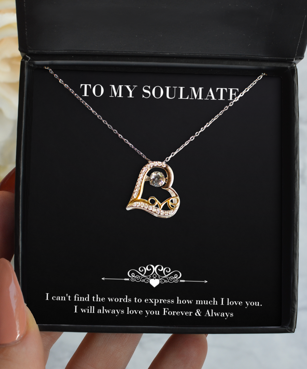 To My Wife, I Will Always Love You, Love Dancing Necklace For Women, Anniversary Birthday Valentines Day Gifts From Husband