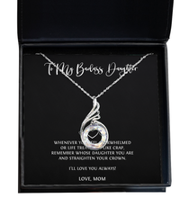 Load image into Gallery viewer, To My Badass Daughter Gifts, I&#39;ll Love You Always, Rising Phoenix Necklace For Women, Wedding Day Thank You Ideas From Mom
