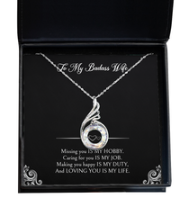 Load image into Gallery viewer, To My Badass Wife Gifts, Loving You Is My Life, Rising Phoenix Necklace For Women, Wedding Day Thank You Ideas From Husband
