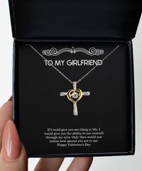 Load image into Gallery viewer, To My Girlfriend, How Special You Are To Me, Cross Dancing Necklace For Women, Valentines Day Gifts From Boyfriend
