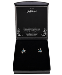 Load image into Gallery viewer, To My Girlfriend, I Can&#39;t Imagine A Life Without You, Opal Turtle Earrings For Women, Valentines Day Gifts From Boyfriend
