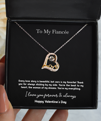 Load image into Gallery viewer, To My Fiancée, You&#39;re My Everything, Love Dancing Necklace For Women, Valentines Day Gifts From Fiancé
