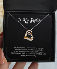 Load image into Gallery viewer, To My Sister Gifts, You Are Everything, Love Dancing Necklace For Women, Valentines Day Jewelry Gifts From Sister
