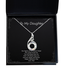 Load image into Gallery viewer, To My Daughter Gifts, You Will Always Have Me, Rising Phoenix Necklace For Women, Valentines Day Jewelry Gifts From Dad

