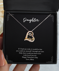 Load image into Gallery viewer, To My Daughter Gifts, If I Had One Wish, Love Dancing Necklace For Women, Valentines Day Jewelry Gifts From Mom
