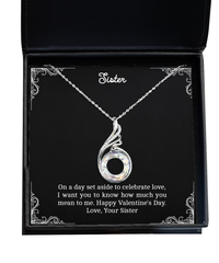 Load image into Gallery viewer, To My Sister  Gifts, I Want You To Know , Rising Phoenix Necklace For Women, Valentines Day Jewelry Gifts From Sister
