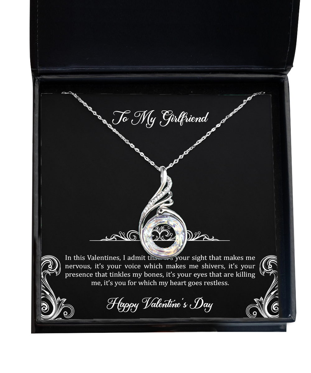 To My Girlfriend, I Admit, Rising Phoenix Necklace For Women, Valentines Day Gifts From Boyfriend