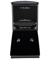 Load image into Gallery viewer, To My Girlfriend, I Admit, Opal Turtle Earrings For Women, Valentines Day Gifts From Boyfriend
