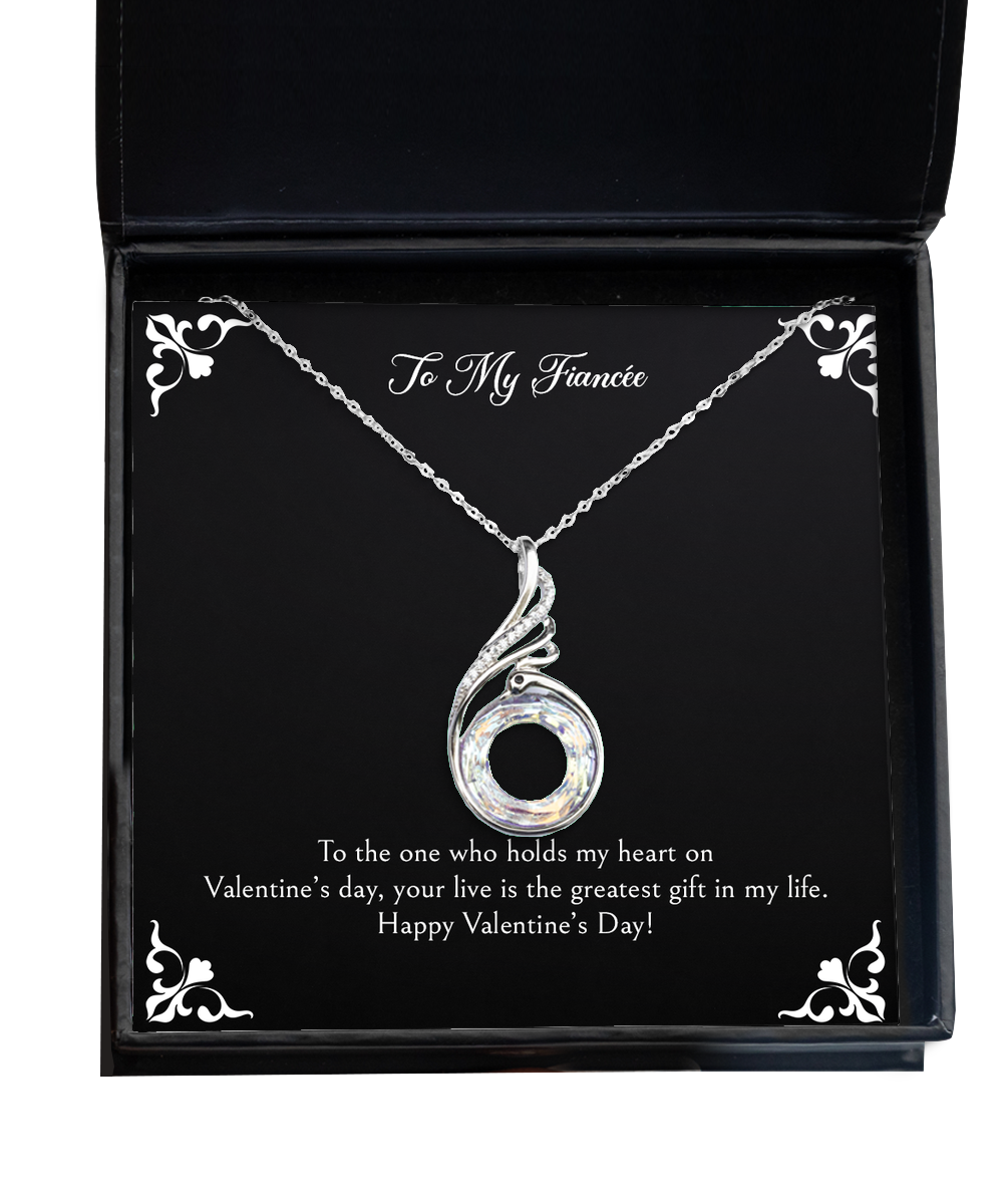 To My Fiancée, Greatest Gift, Rising Phoenix Necklace For Women, Valentines Day Gifts From Fiancé