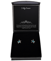 Load image into Gallery viewer, To My Fiancée, You Are My Everything, Opal Turtle Earrings For Women, Valentines Day Gifts From Fiancé

