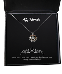Load image into Gallery viewer, To My Fiancée, I&#39;m Keeping You, Crown Pendant Necklace For Women, Valentines Day Gifts From Fiancé

