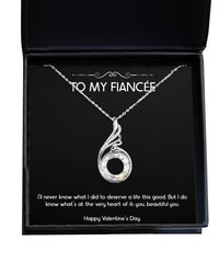 Load image into Gallery viewer, To My Fiancée, Beautiful You, Rising Phoenix Necklace For Women, Valentines Day Gifts From Fiancé

