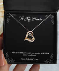 Load image into Gallery viewer, To My Fiancée, I Wish, Love Dancing Necklace For Women, Valentines Day Gifts From Fiancé
