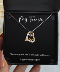 Load image into Gallery viewer, To My Fiancée, You Are My True Love, Love Dancing Necklace For Women, Valentines Day Gifts From Fiancé
