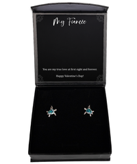 Load image into Gallery viewer, To My Fiancée, You Are My True Love, Opal Turtle Earrings For Women, Valentines Day Gifts From Fiancé
