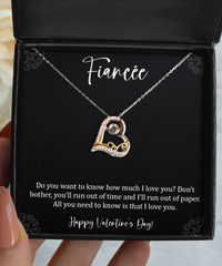Load image into Gallery viewer, To My Fiancée, Happy Valentine’s Day, Love Dancing Necklace For Women, Valentines Day Gifts From Fiancé
