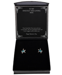 Load image into Gallery viewer, To My Wife, You Are An Amazing, Opal Turtle Earrings For Women, Valentines Day Gifts From Husband
