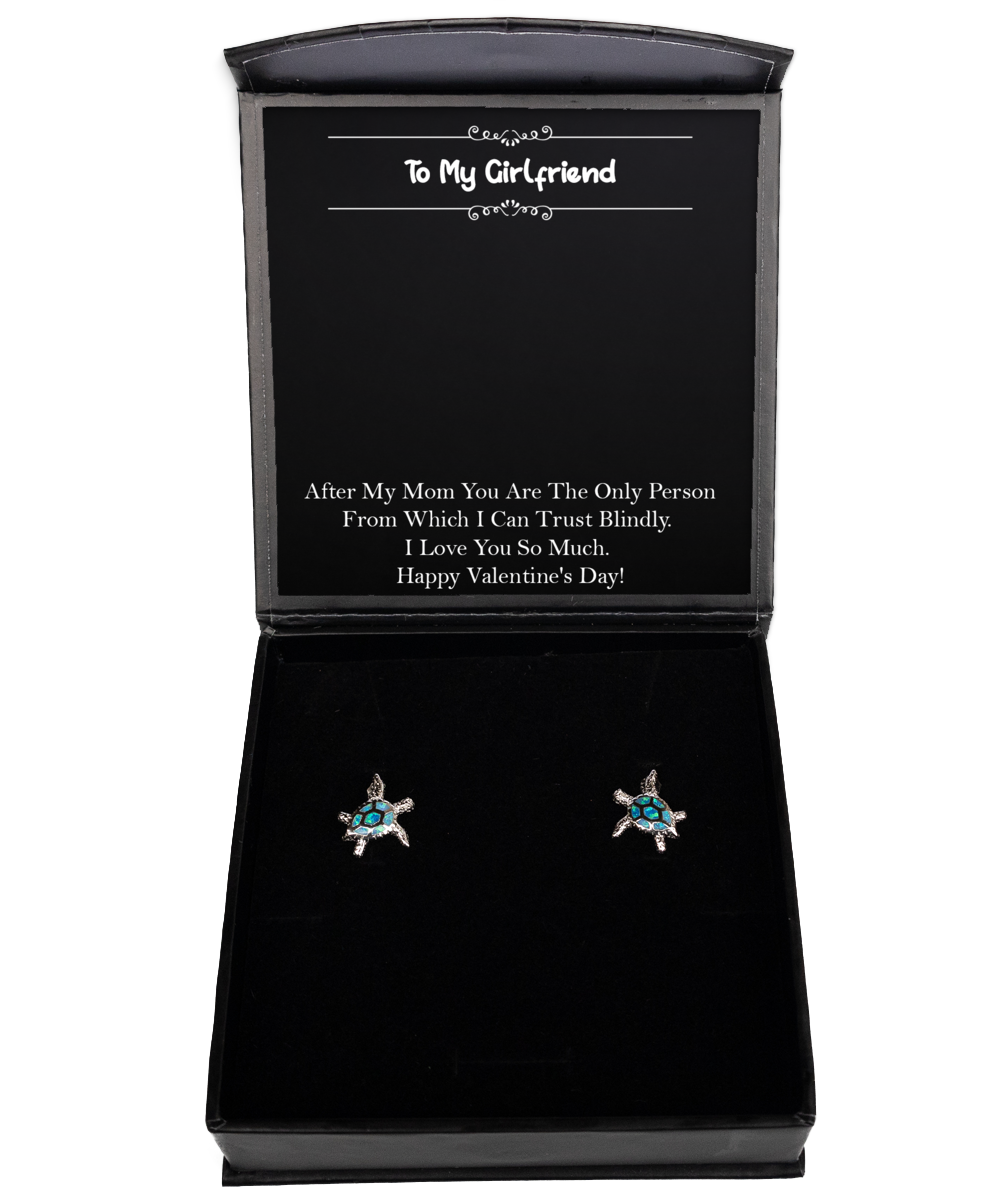 To My Girlfriend, I Love You So, Opal Turtle Earrings For Women, Valentines Day Gifts From Boyfriend