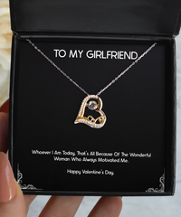 Load image into Gallery viewer, To My Girlfriend, Always Motivated, Love Dancing Necklace For Women, Valentines Day Gifts From Boyfriend
