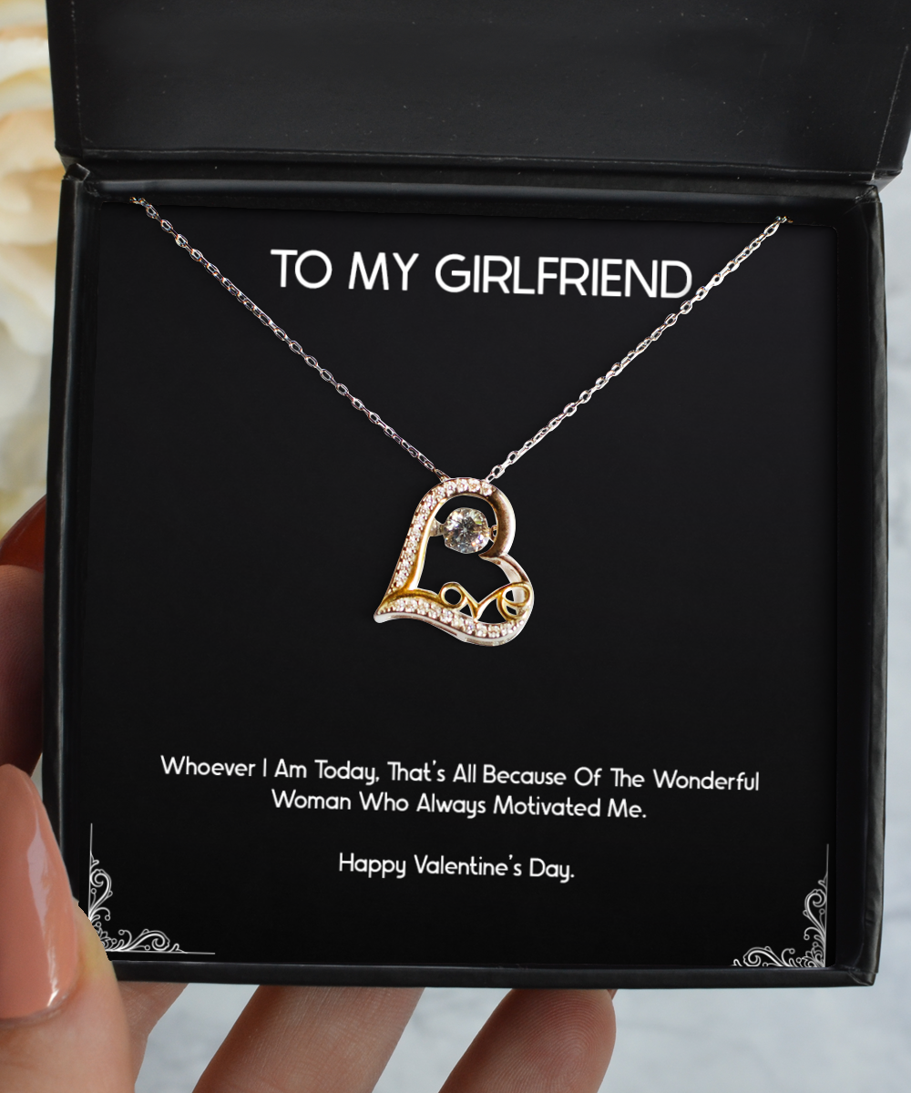 To My Girlfriend, Always Motivated, Love Dancing Necklace For Women, Valentines Day Gifts From Boyfriend