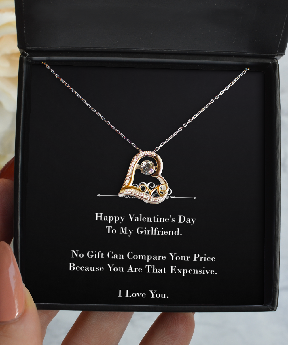 To My Girlfriend, You Are That Expensive, Love Dancing Necklace For Women, Valentines Day Gifts From Boyfriend