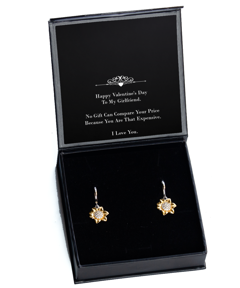 To My Girlfriend, You Are That Expensive, Sunflower Earrings For Women, Valentines Day Gifts From Boyfriend