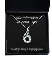 Load image into Gallery viewer, To My Wife, You Are The Reason, Rising Phoenix Necklace For Women, Valentines Day Gifts From Husband
