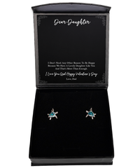 Load image into Gallery viewer, To My Daughter Gifts, A Lovely Daughter, Opal Turtle Earrings For Women, Valentines Day Jewelry Gifts From Dad
