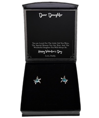 Load image into Gallery viewer, To My Daughter Gifts, Wonderful Daughter, Opal Turtle Earrings For Women, Valentines Day Jewelry Gifts From Dad
