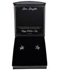 Load image into Gallery viewer, To My Daughter Gifts, You Make Me So Happy, Opal Turtle Earrings For Women, Valentines Day Jewelry Gifts From Dad
