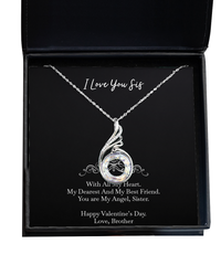 Load image into Gallery viewer, To My Sister Gifts, You are My Angel, Rising Phoenix Necklace For Women, Valentines Day Jewelry Gifts From Brother
