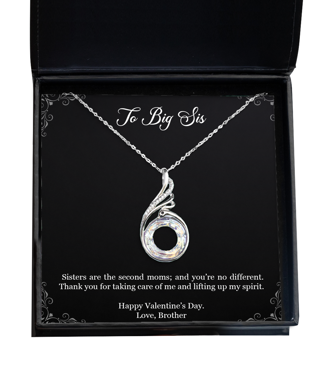 To My Sister Gifts, Second Moms, Rising Phoenix Necklace For Women, Valentines Day Jewelry Gifts From Brother