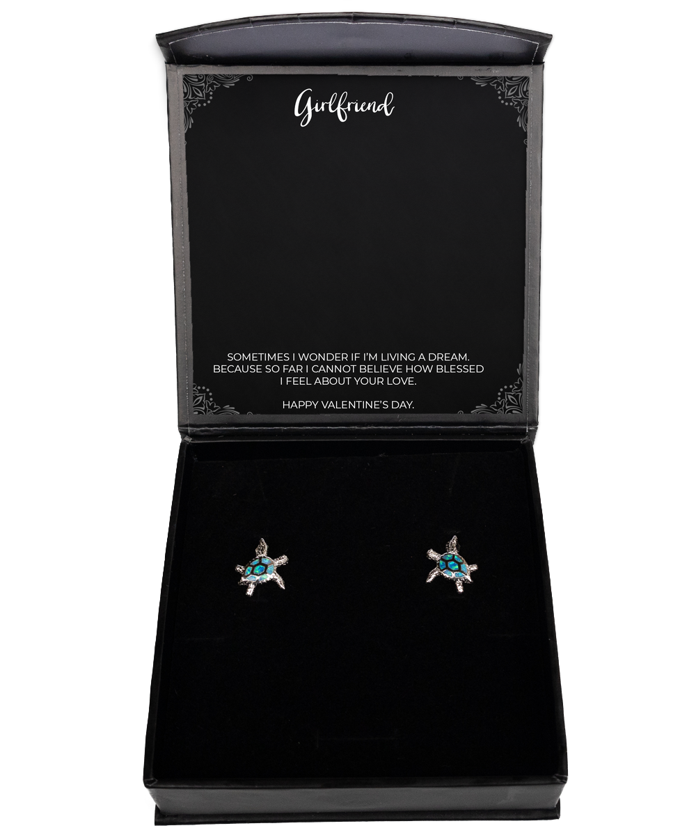 To My Girlfriend, Living A Dream, Opal Turtle Earrings For Women, Valentines Day Gifts From Boyfriend