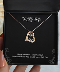 Load image into Gallery viewer, To My Wife, My Love For You, Love Dancing Necklace For Women, Valentines Day Gifts From Husband

