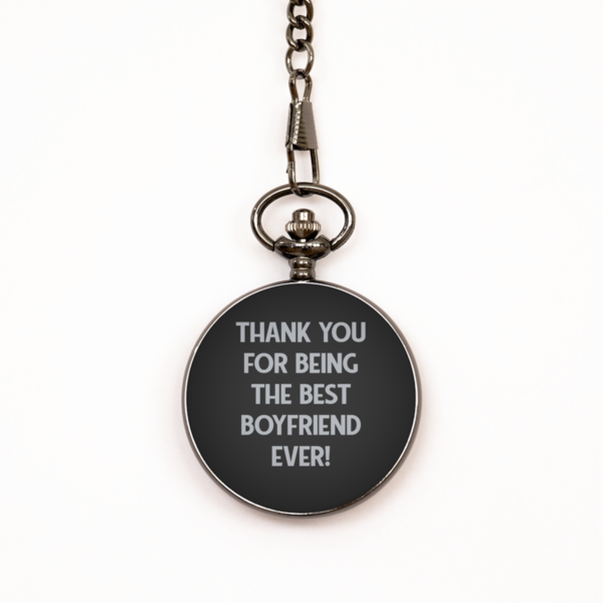 To My Boyfriend Black Pocket Watch, Best Boyfriend Ever, Valentines  Gifts For Boyfriend From Girlfriend, Birthday Gifts For Men