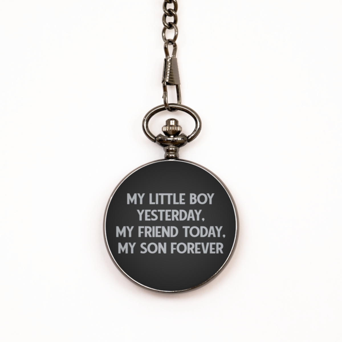 To My Son Black Pocket Watch, My Friend Today, Valentines  Gifts For Son From Mother, Birthday Gifts For Men