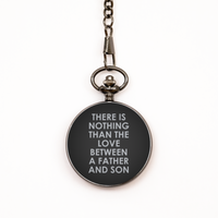 Load image into Gallery viewer, To My Son Black Pocket Watch, Between A Father And Son, Valentines  Gifts For Son From Father, Birthday Gifts For Men
