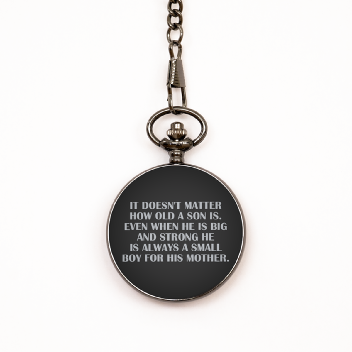 To My Son Black Pocket Watch, Big And Strong, Valentines  Gifts For Son From Mother, Birthday Gifts For Men