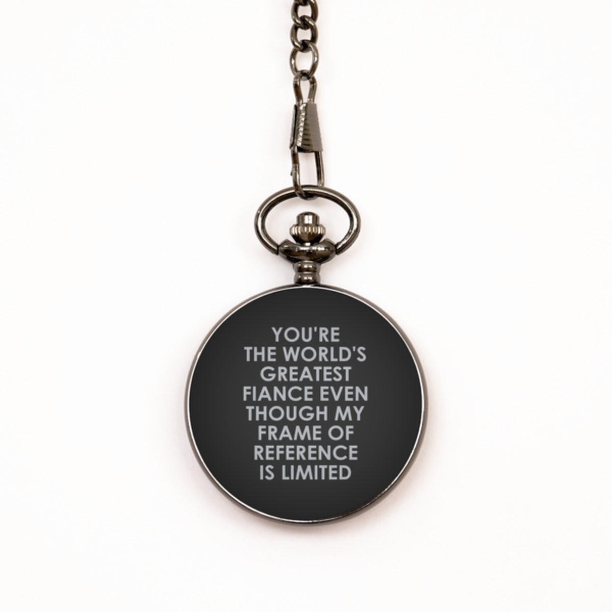 To My Fiance Black Pocket Watch, You'Re The World'S Greatest Fiance, Valentines  Gifts For Fiance From Fiancee, Birthday Gifts For Men