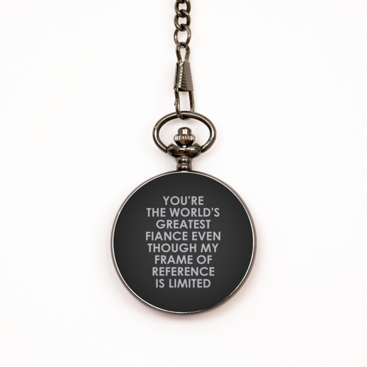 To My Fiance Black Pocket Watch, You'Re The World'S Greatest Fiance, Valentines  Gifts For Fiance From Fiancee, Birthday Gifts For Men