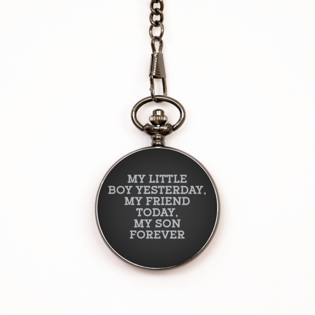 To My Son Black Pocket Watch, My Son Forever, Valentines  Gifts For Son From Father, Birthday Gifts For Men