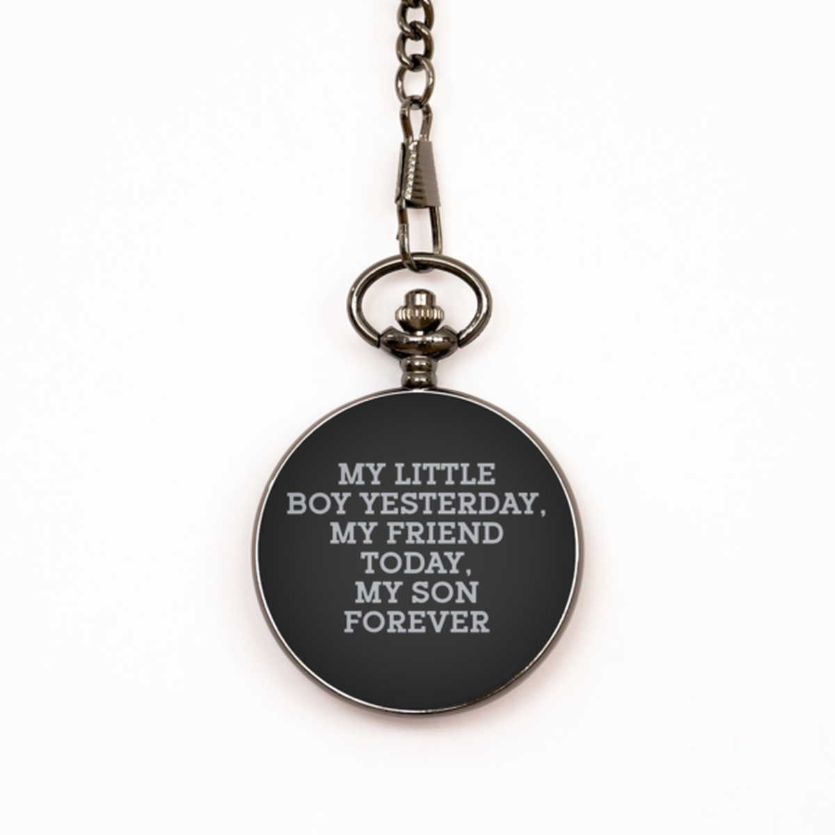 To My Son Black Pocket Watch, My Son Forever, Valentines  Gifts For Son From Father, Birthday Gifts For Men