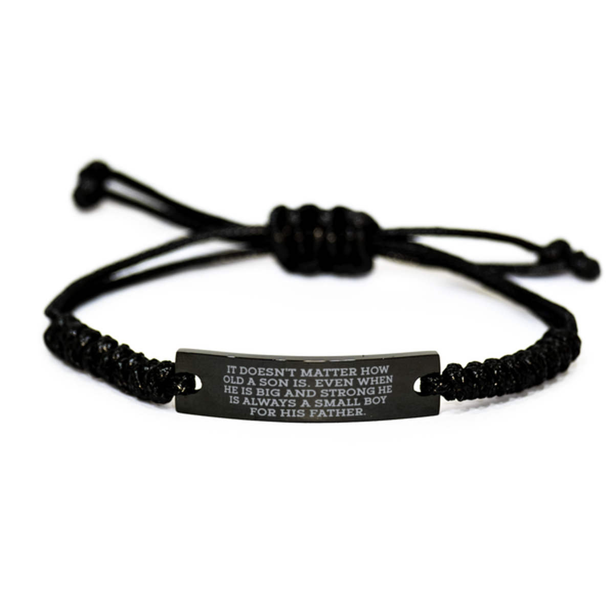 To My Son Rope Bracelet, Big And Strong, Valentines  Gifts For Son From Father, Birthday Gifts For Men