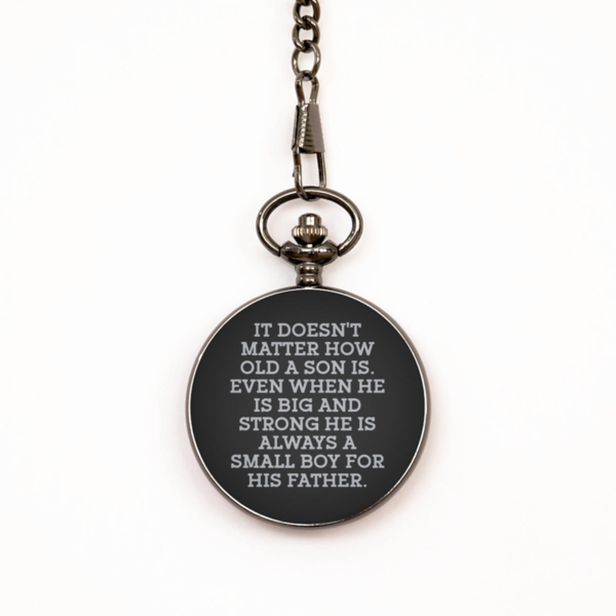 To My Son Black Pocket Watch, Big And Strong, Valentines  Gifts For Son From Father, Birthday Gifts For Men