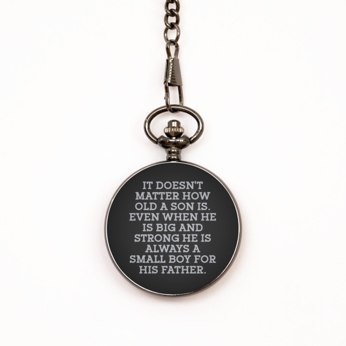 To My Son Black Pocket Watch, Big And Strong, Valentines  Gifts For Son From Father, Birthday Gifts For Men